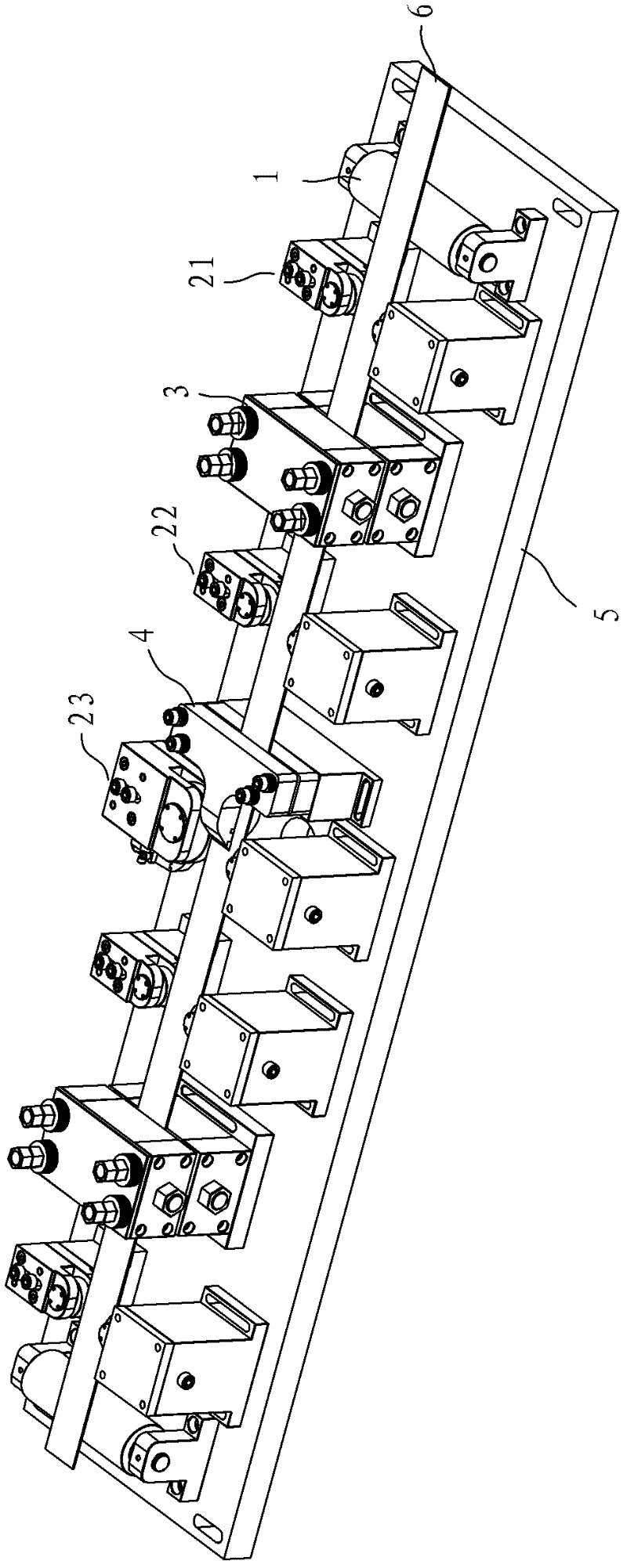 Clamp for laser welding of double-metal band saw blade and welding device