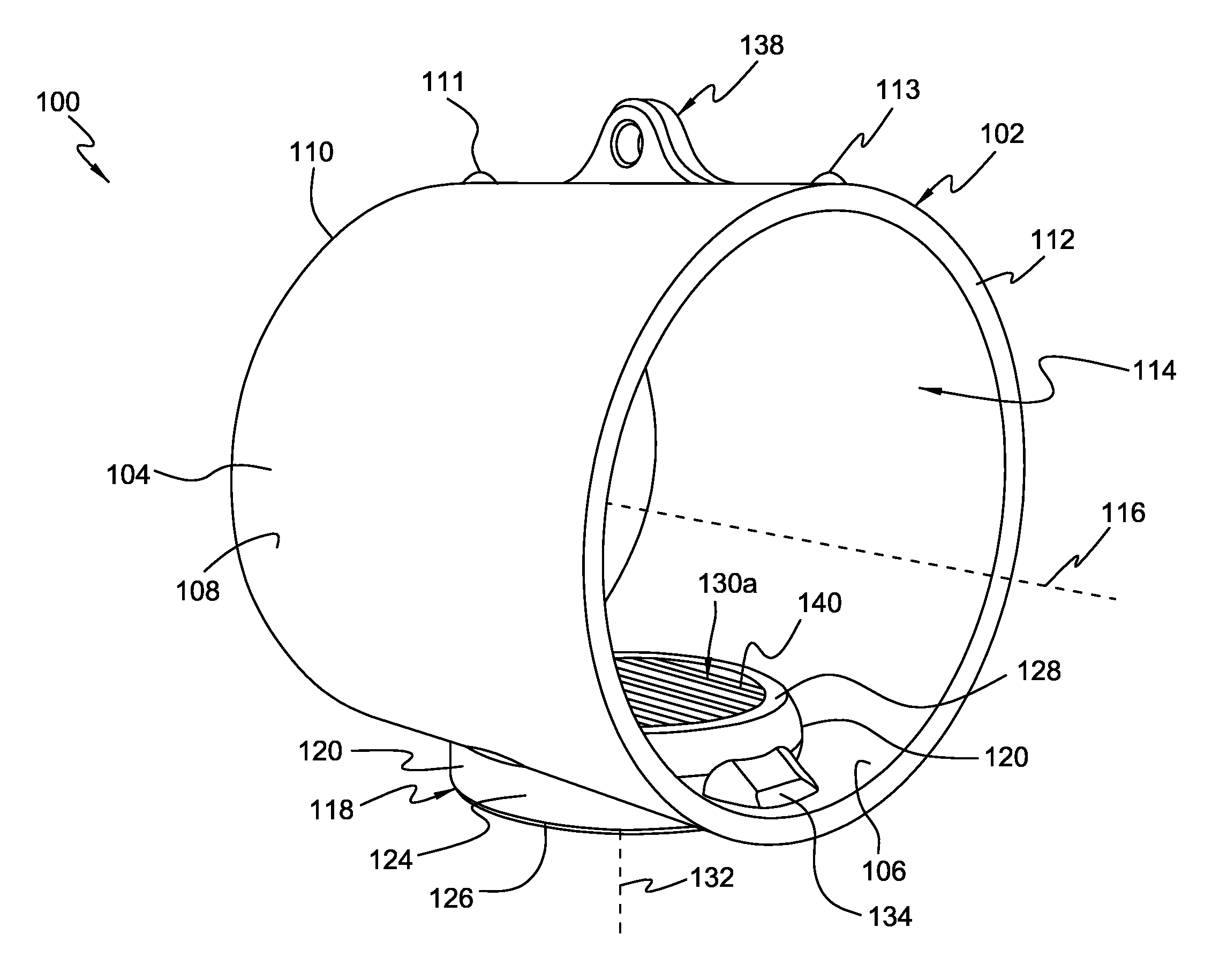 Inline air treatment device