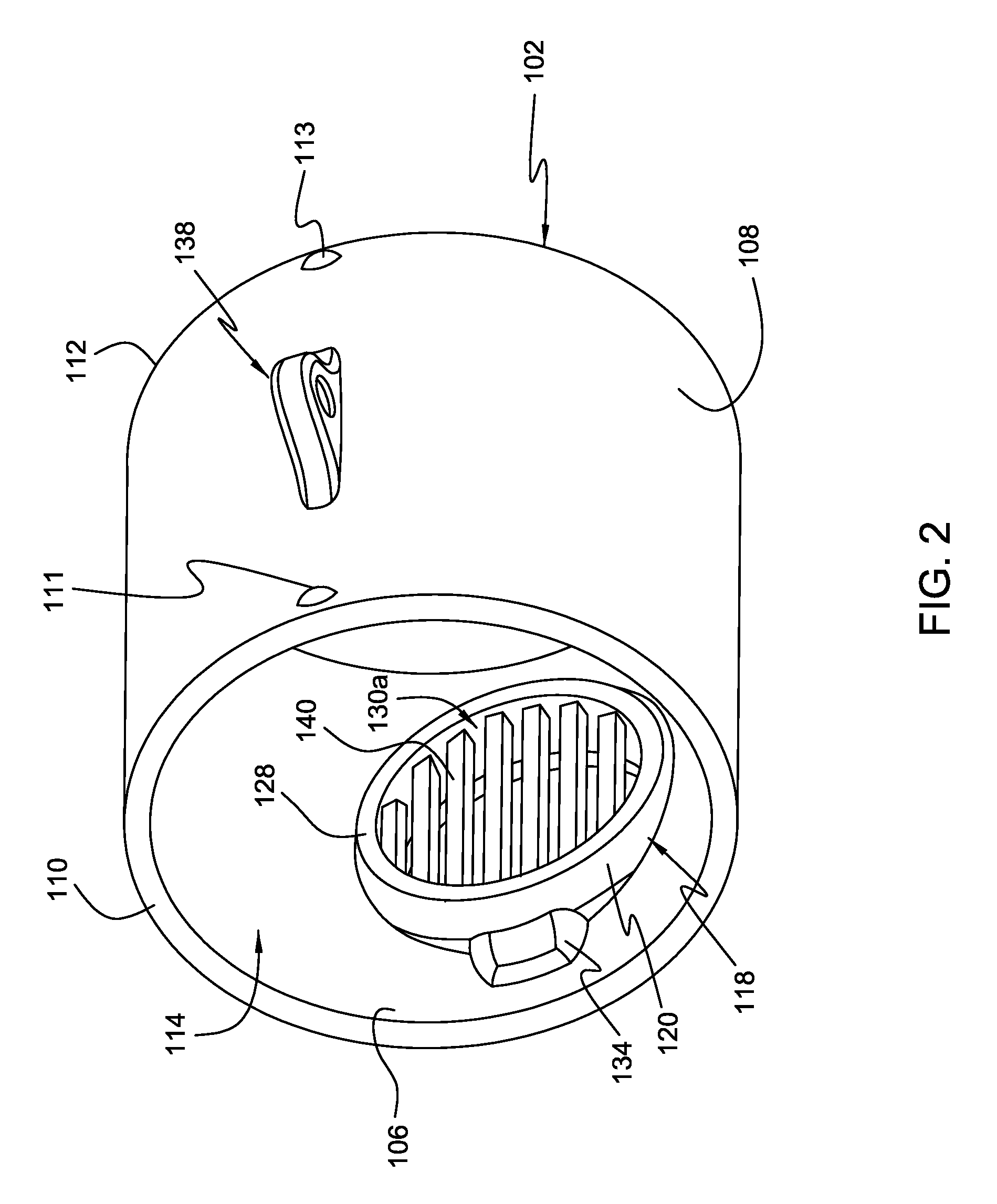 Inline air treatment device