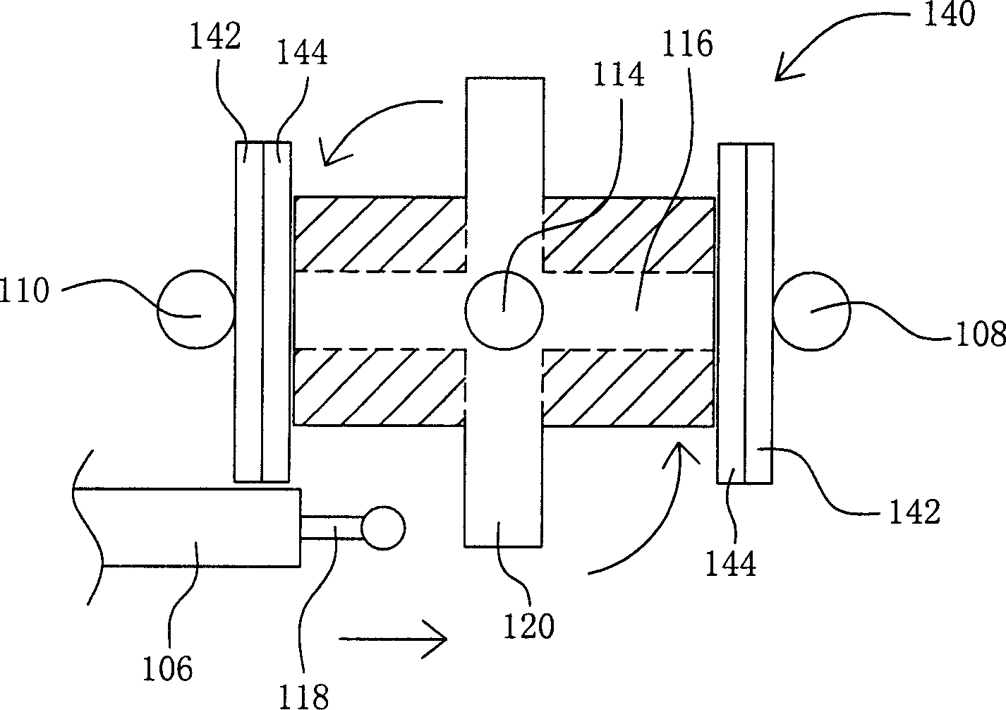 Device for testing radiation of handset