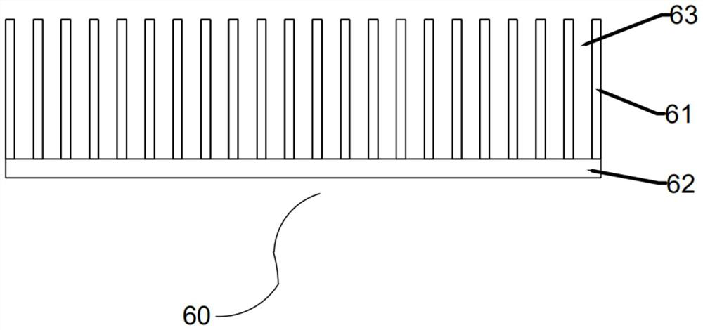 Liquid crystal screen heat dissipation structure of projection ray machine