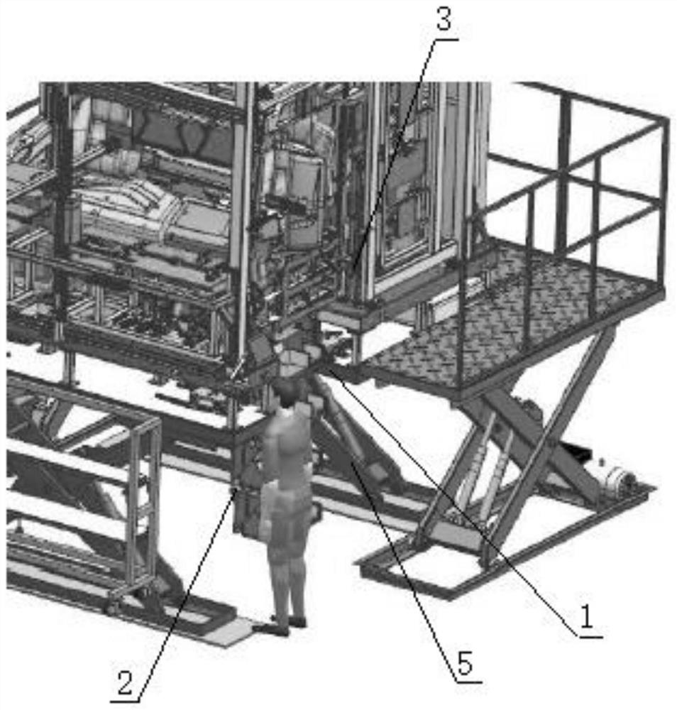 Truck getting-on and getting-off convenience verification device