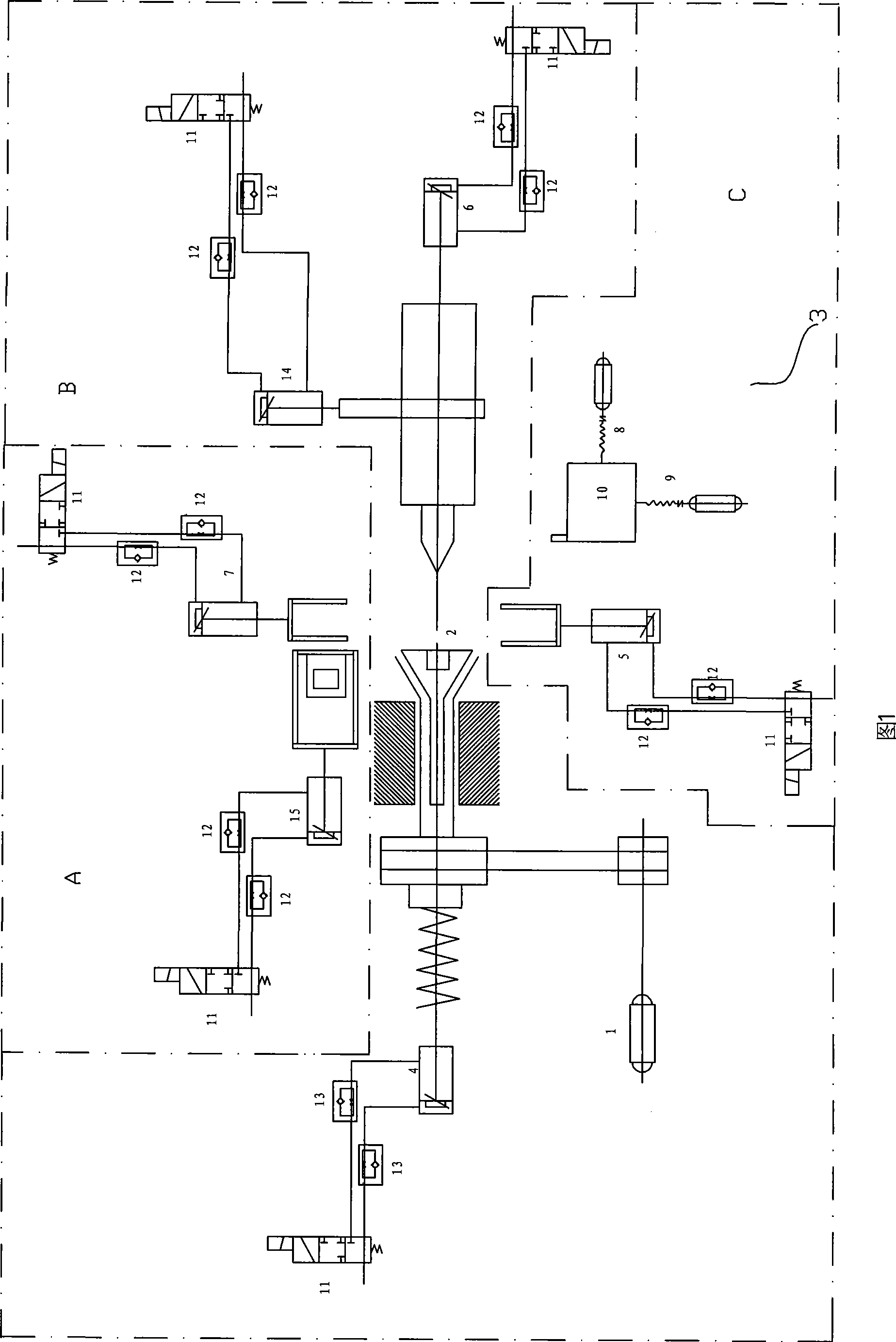 Lathe automatic feeding device for axle machining