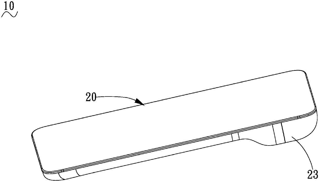 Back clamp battery and protection sleeve assembly