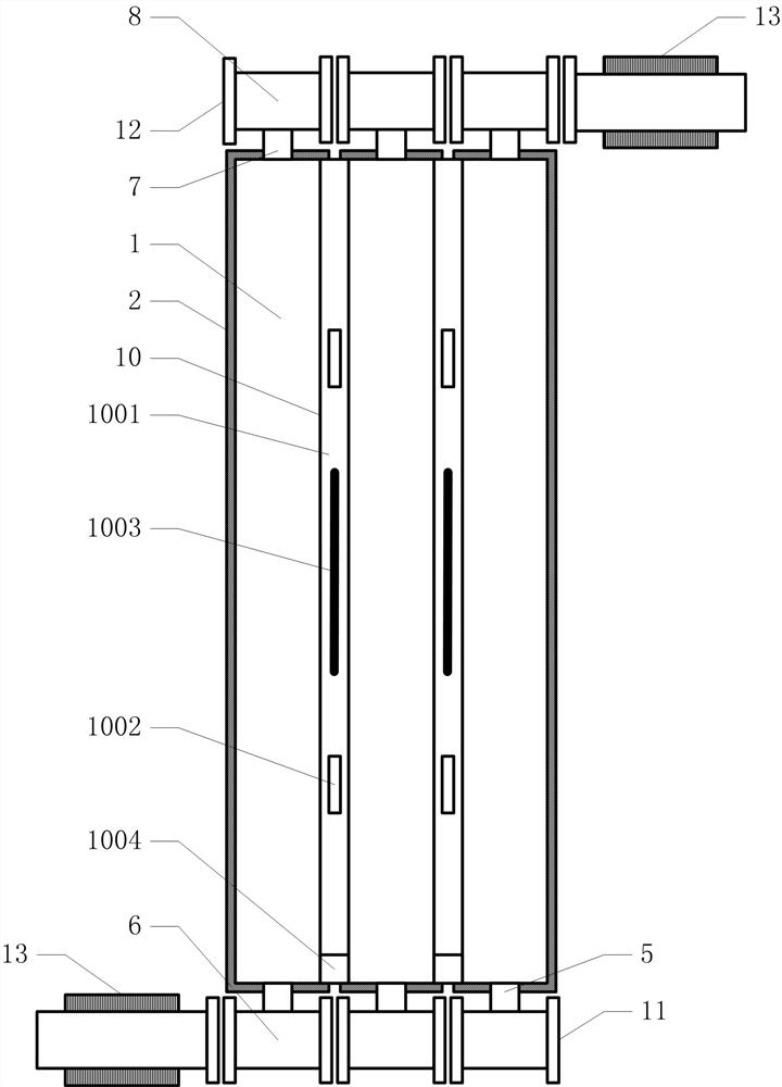 Drawer-type double-sided electromagnetic heating system