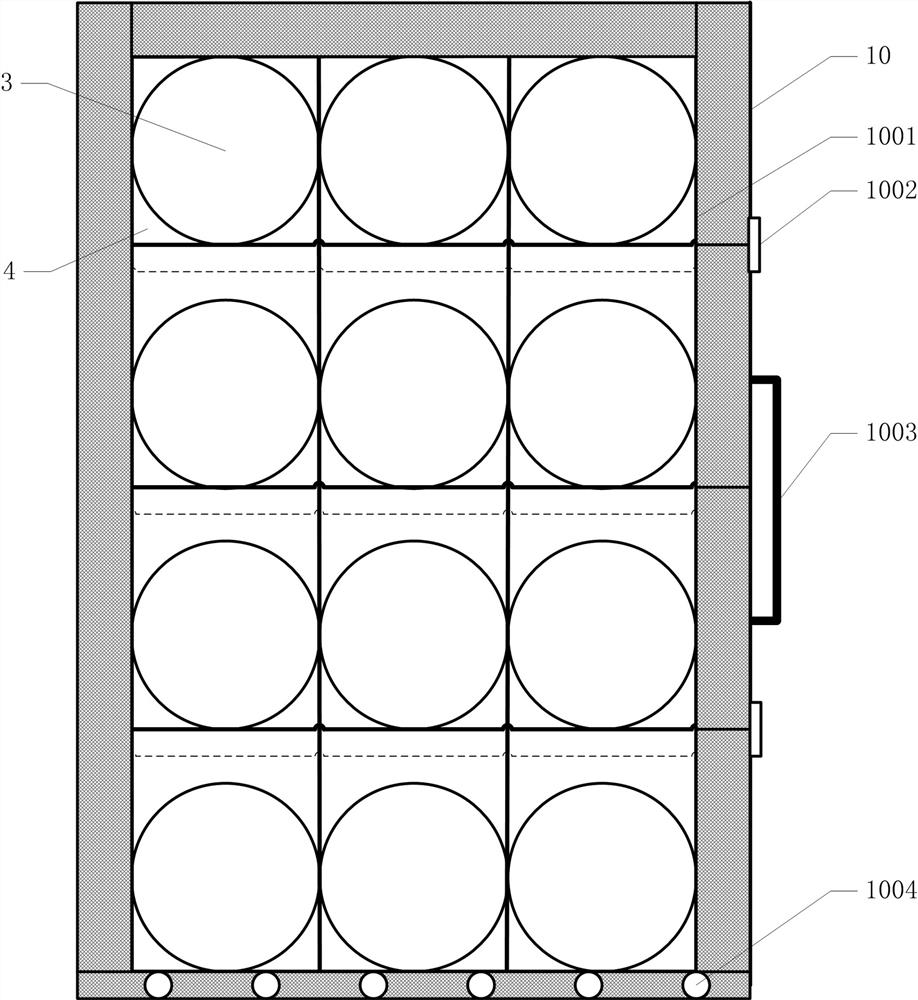 Drawer-type double-sided electromagnetic heating system