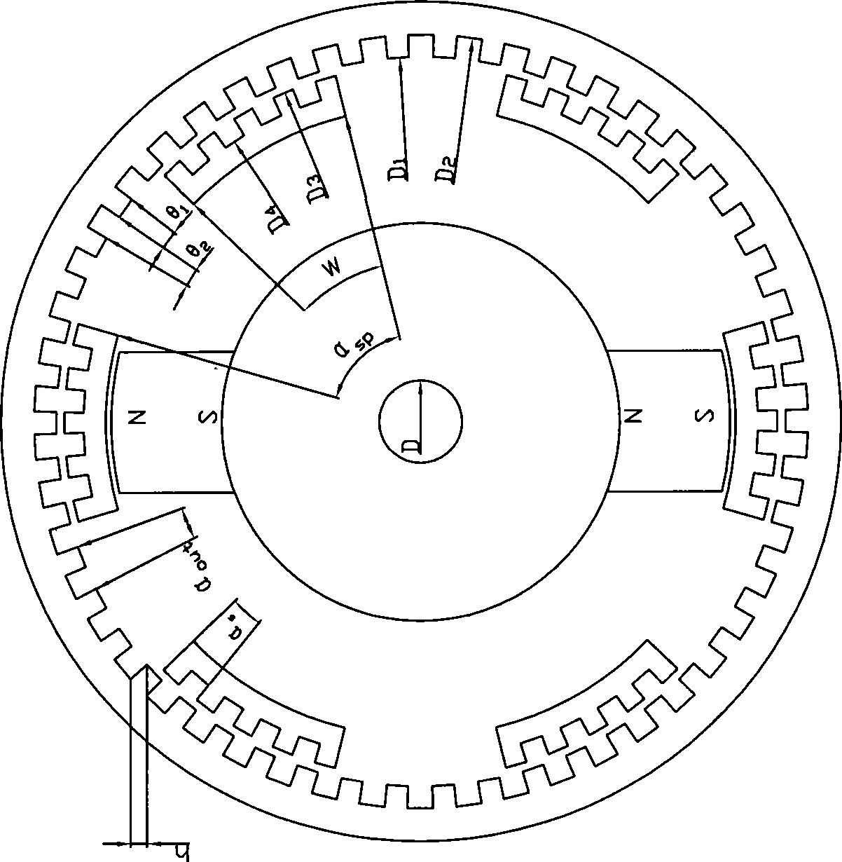 Magnetic gear transmission