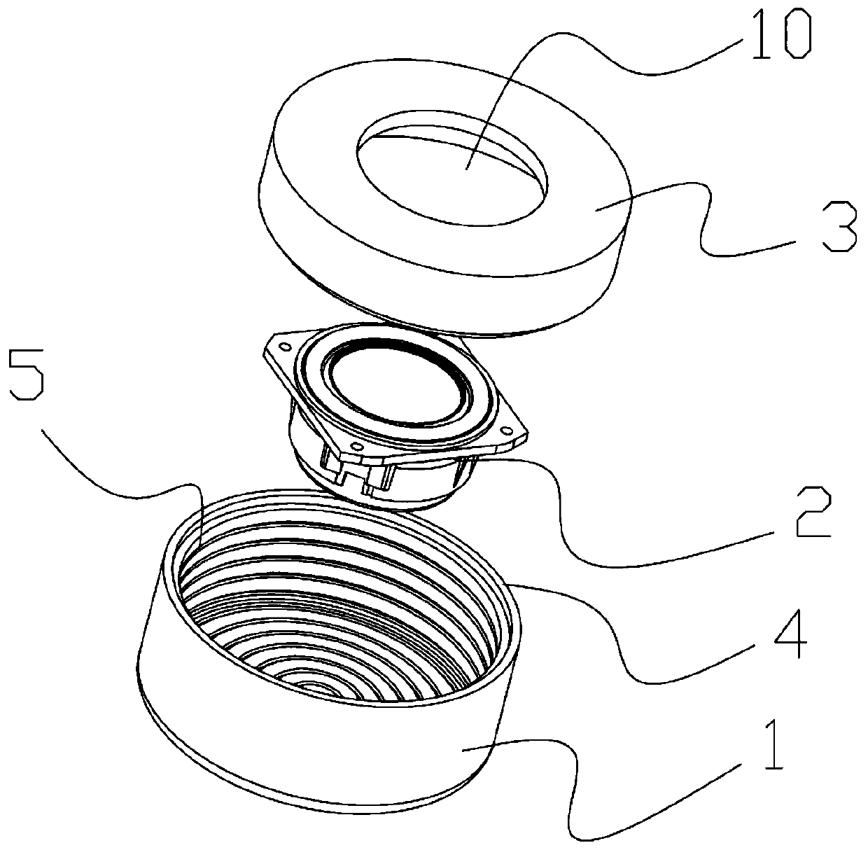 Sound box with standing wave eliminating function