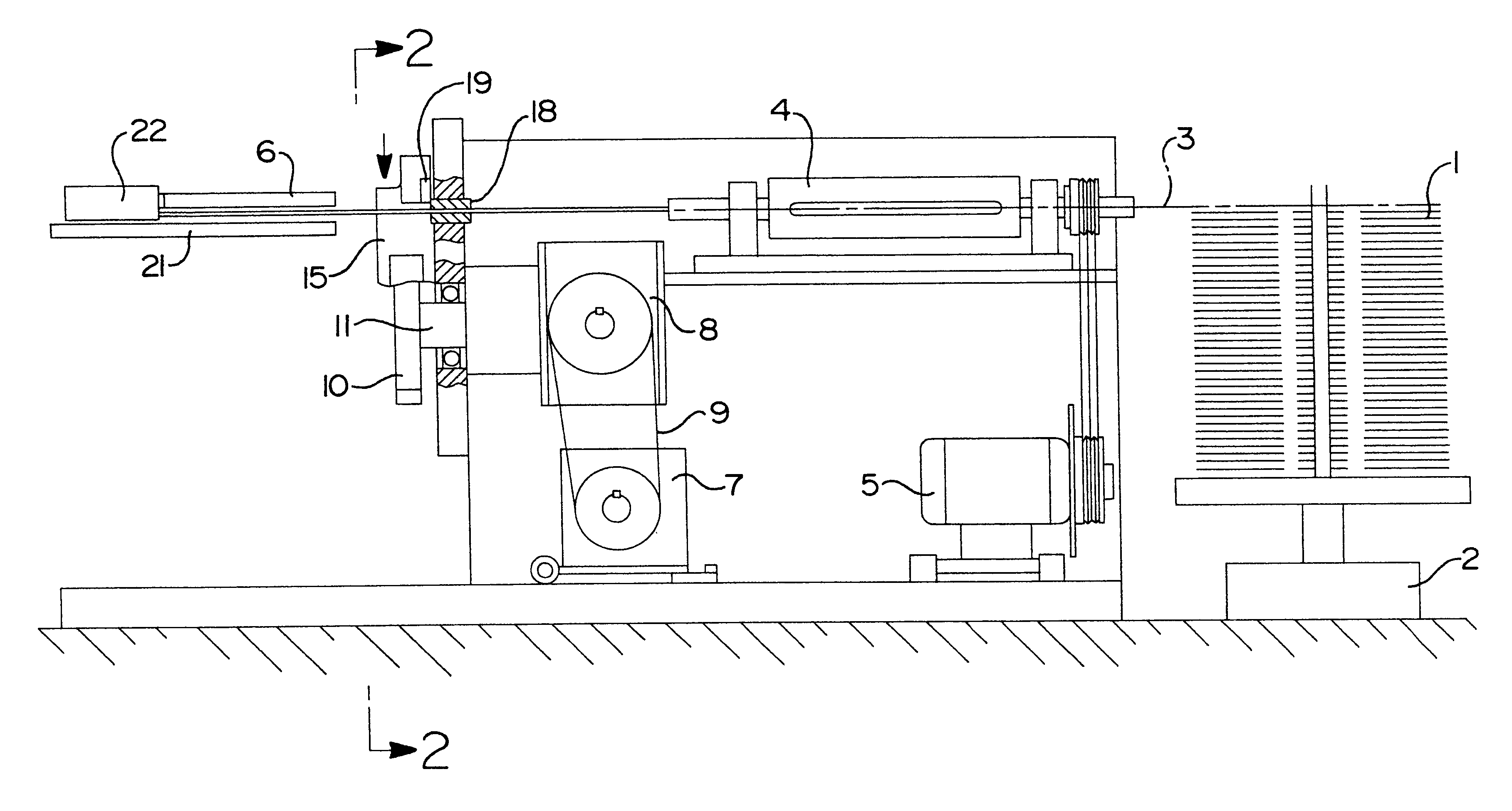 Wire straightening and cut-off machine and process