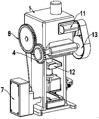 Safety forging press for processing automobile parts