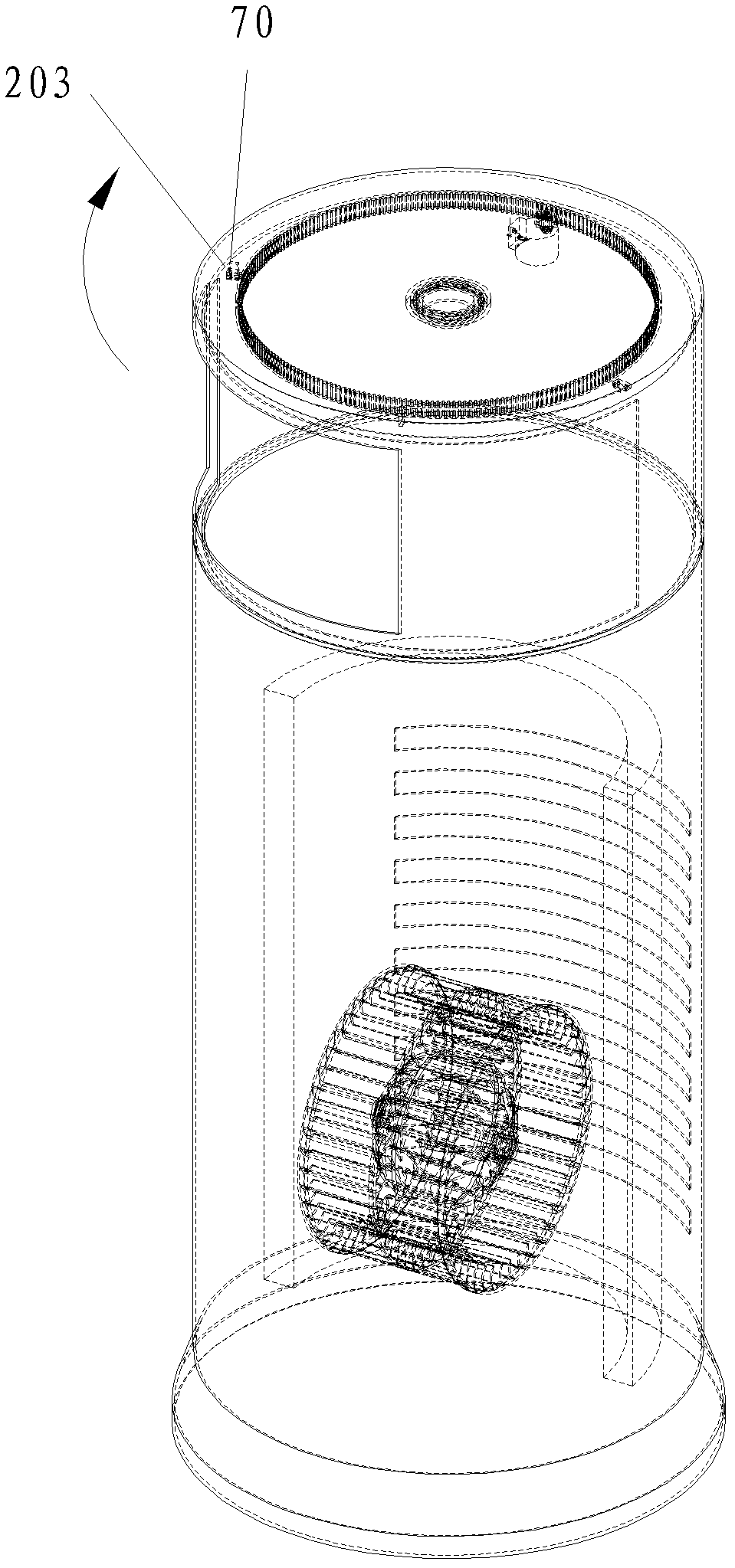 Split type floor type air conditioner