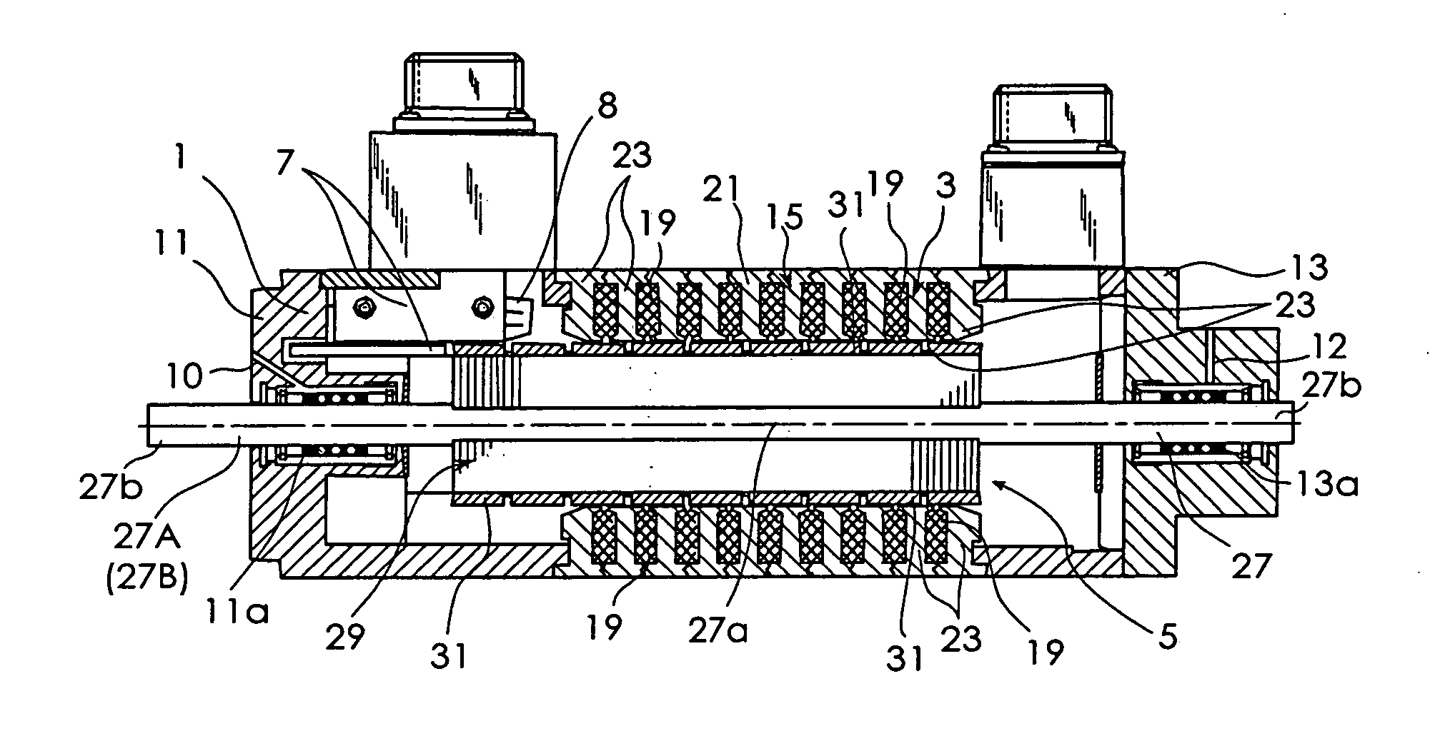 Movable assembly for cylinder type linear motor