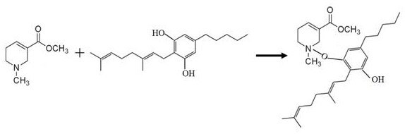 Alkaloid and phenol reaction composition, atomized liquid, atomization bomb and electronic atomizer