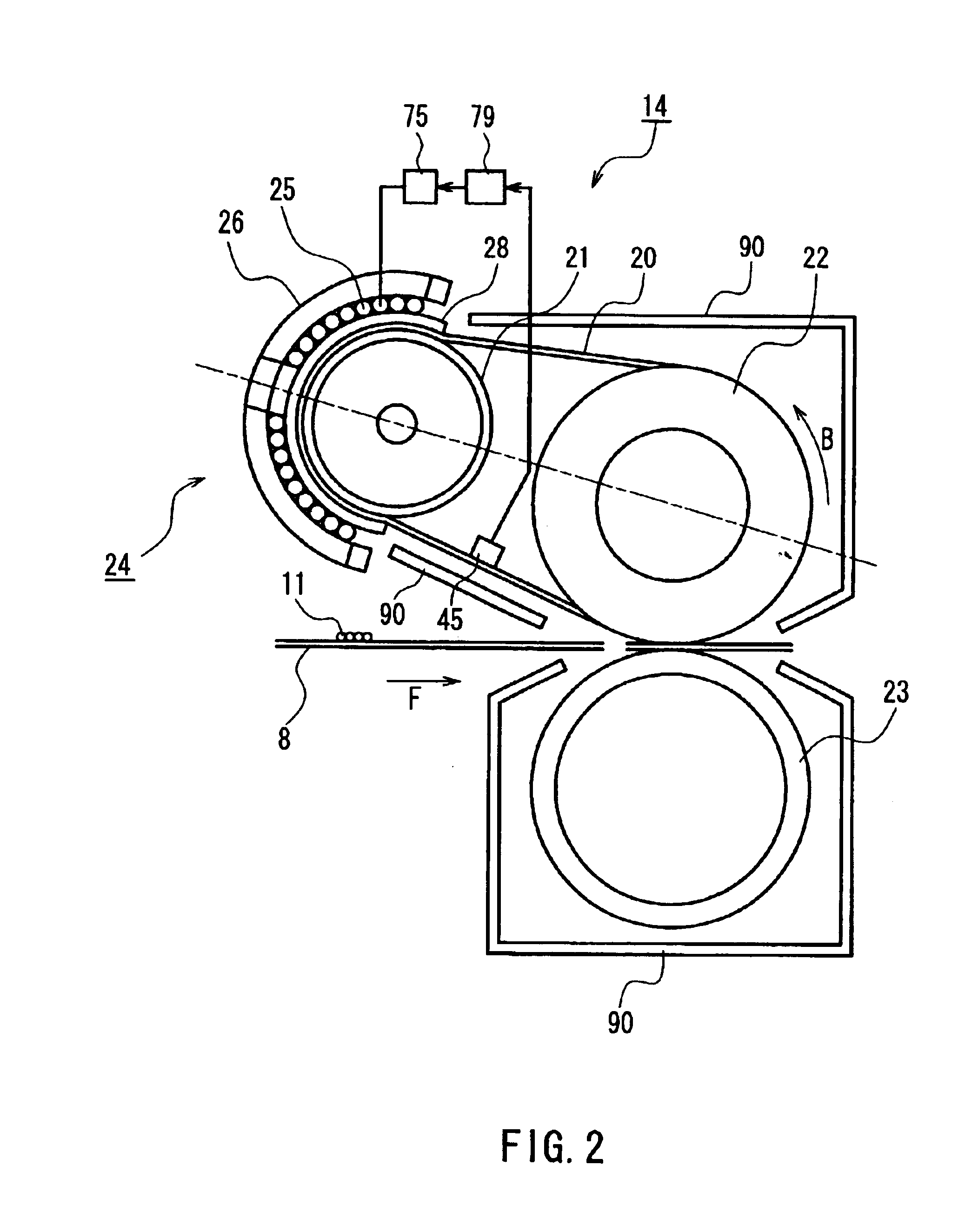 Image heating device, image forming apparatus, image copying machine, and method for controlling temperature