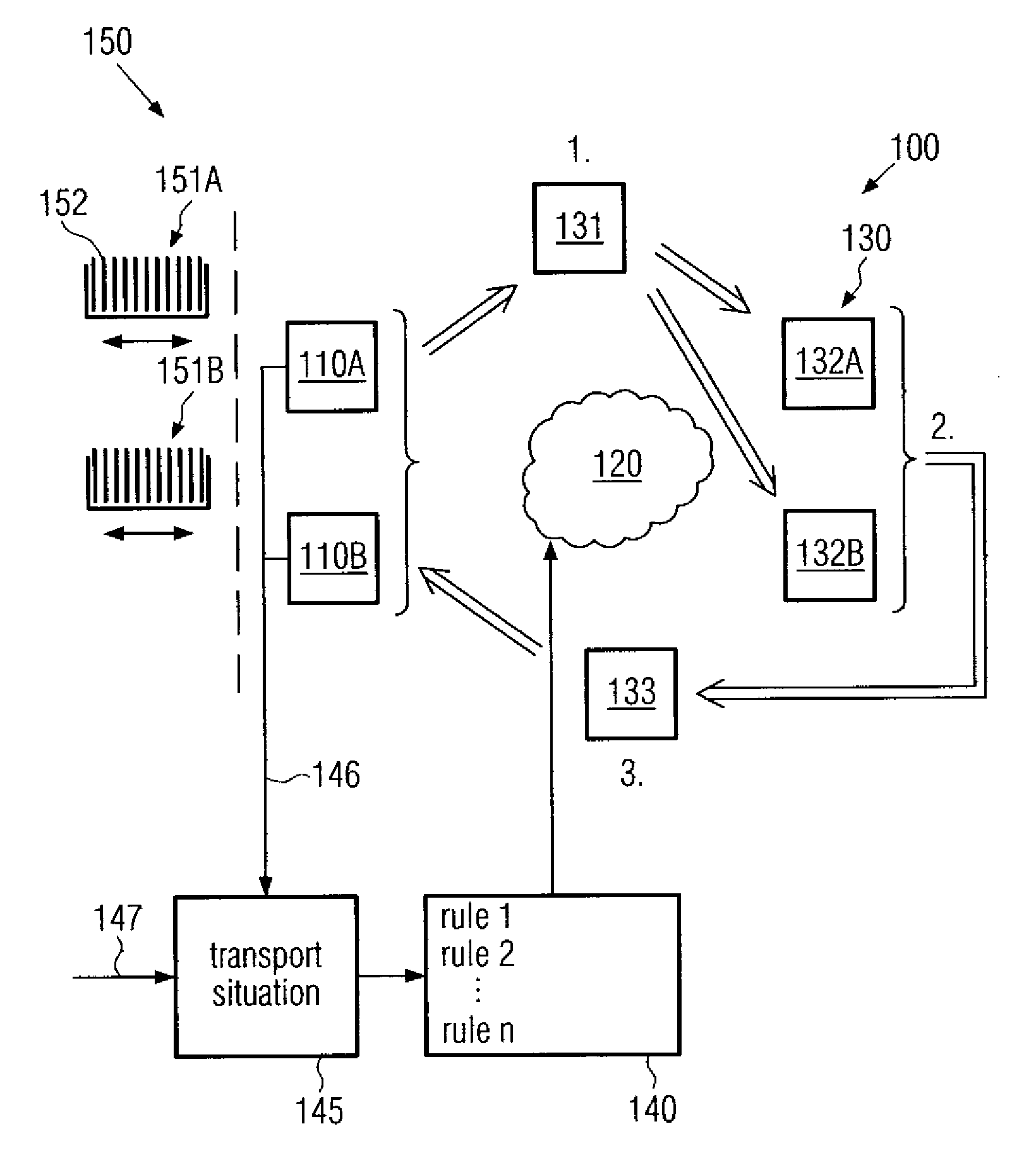 Method and system for dynamically changing the transport sequencing in a cluster tool