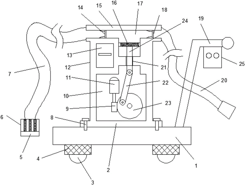 Pure mechanical trash removing machine for hydrological engineering