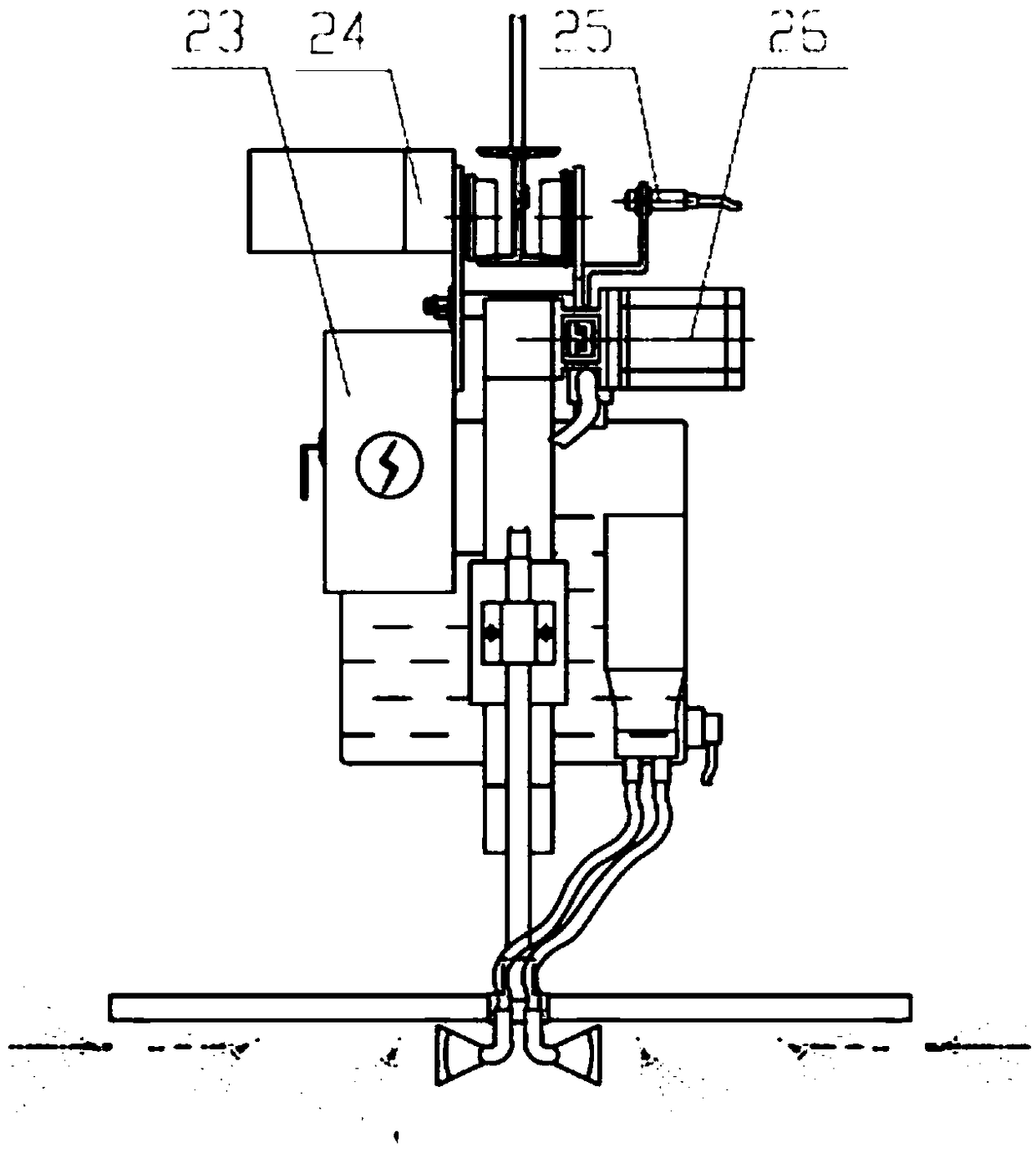 Railed self-propelled multimode automatic atomizing machine for greenhouses