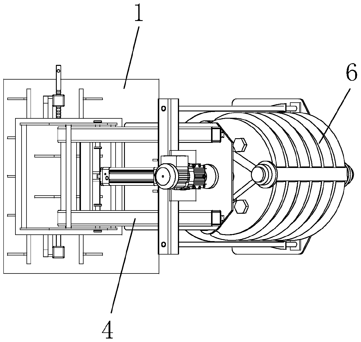 Bristle-reinforced automatic mold sweeper