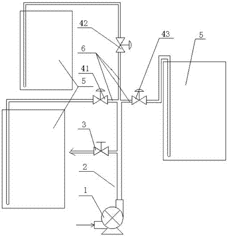 A flue gas conveying device for secondary brine purification and its use method