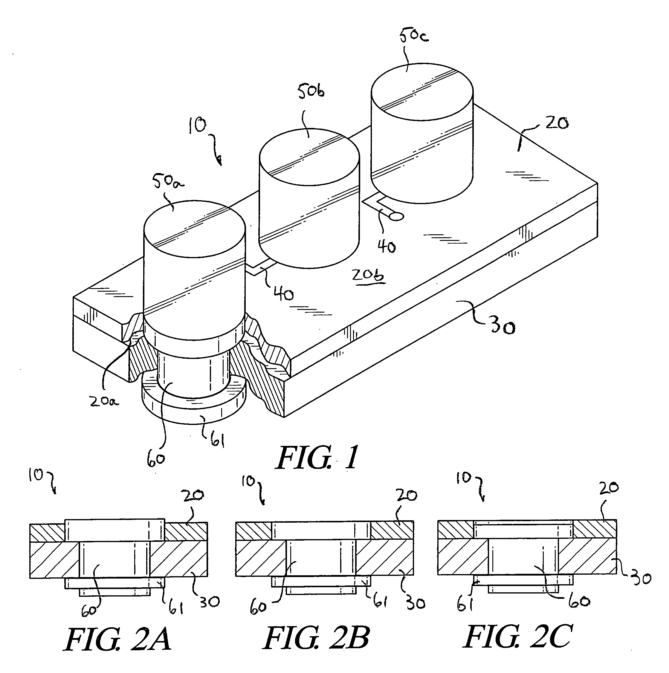 Heat spreaders with vias