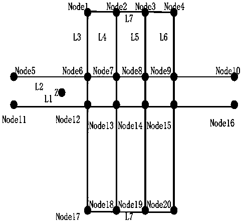 Candidate road section screening method based on grid segmentation and grid segmentation method