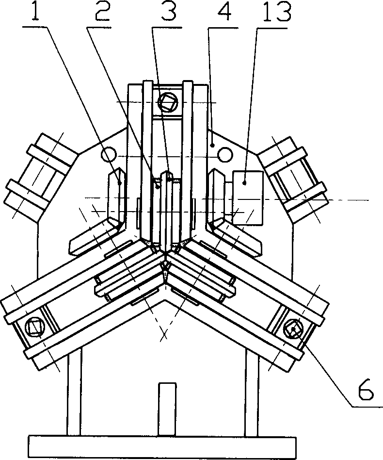 Three-roller Y shaped prestressed rolling mill