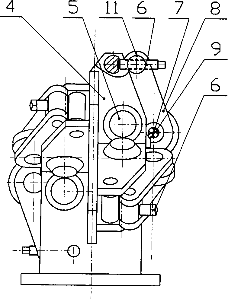 Three-roller Y shaped prestressed rolling mill