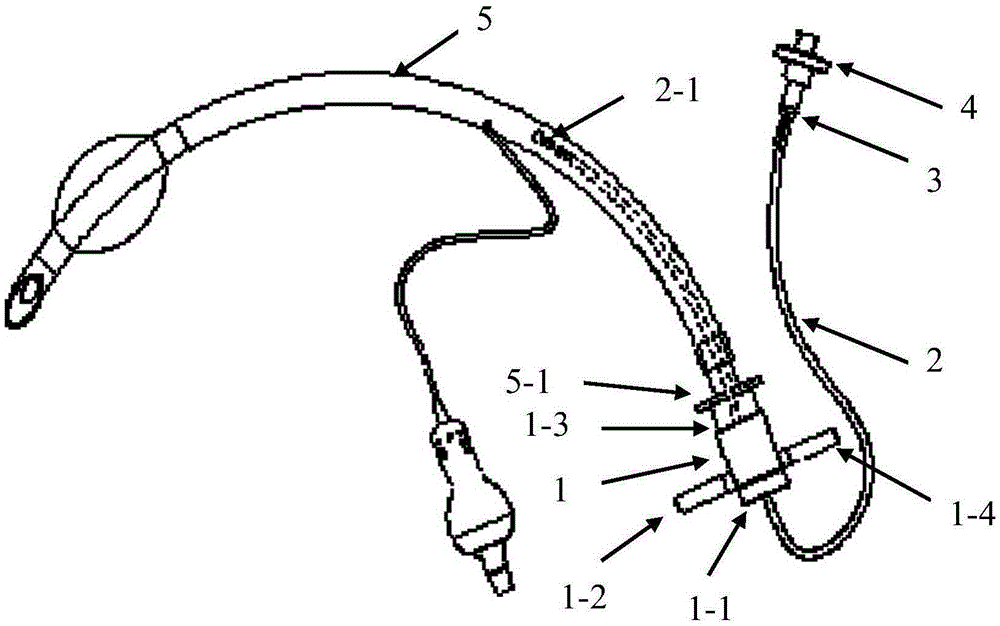 Inhalational anaesthesia medical appliance assembly matched with CO2 concentration monitor device