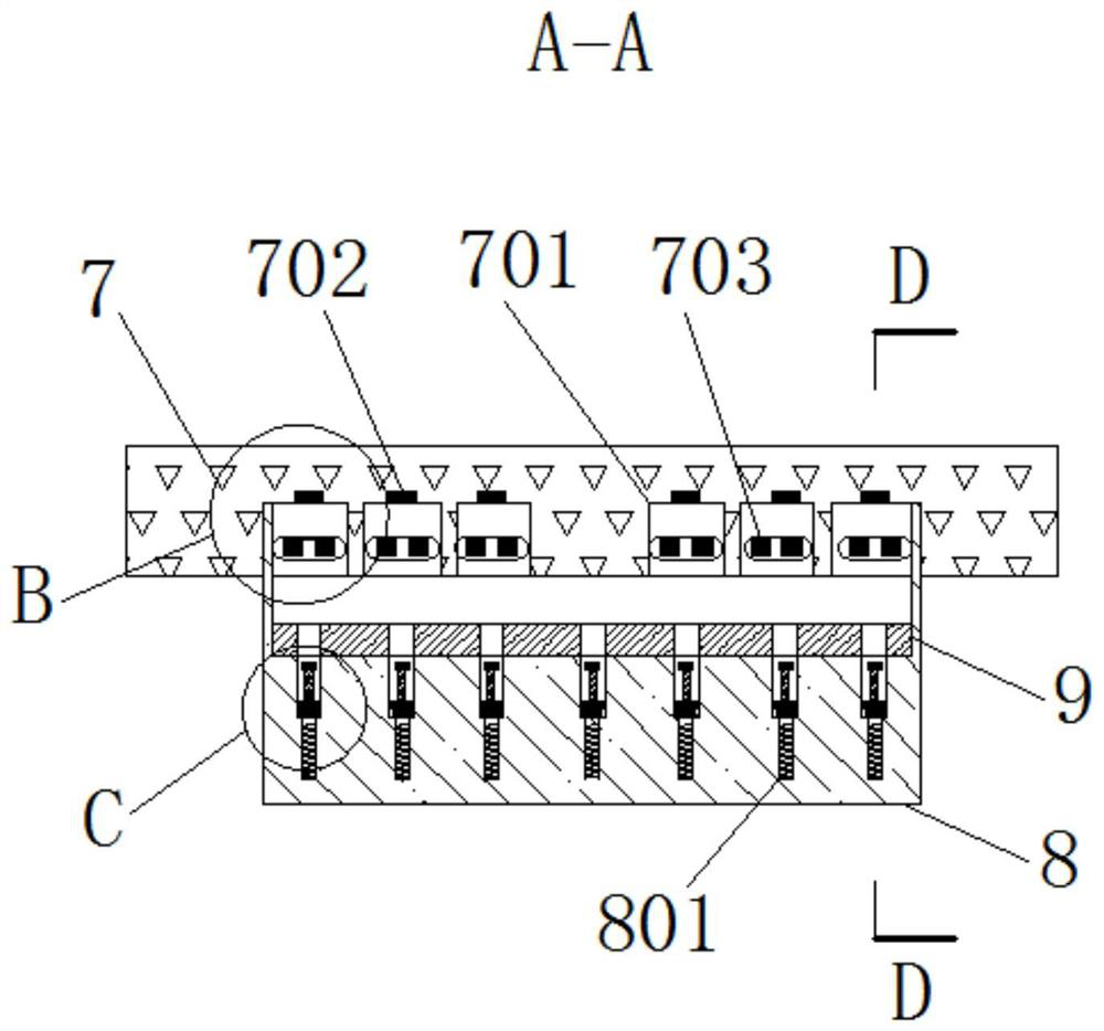 A furniture lamp detection device with intelligent detection mark