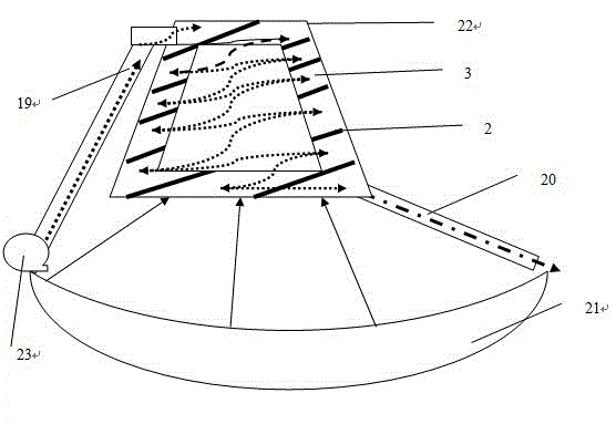 Solid granular block disc type solar fluidized driving heat exchange/transfer system