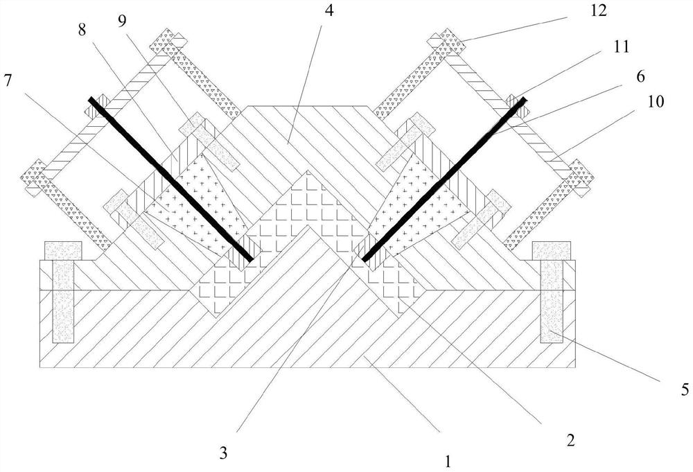 A positioning structure and positioning method of a surface insert