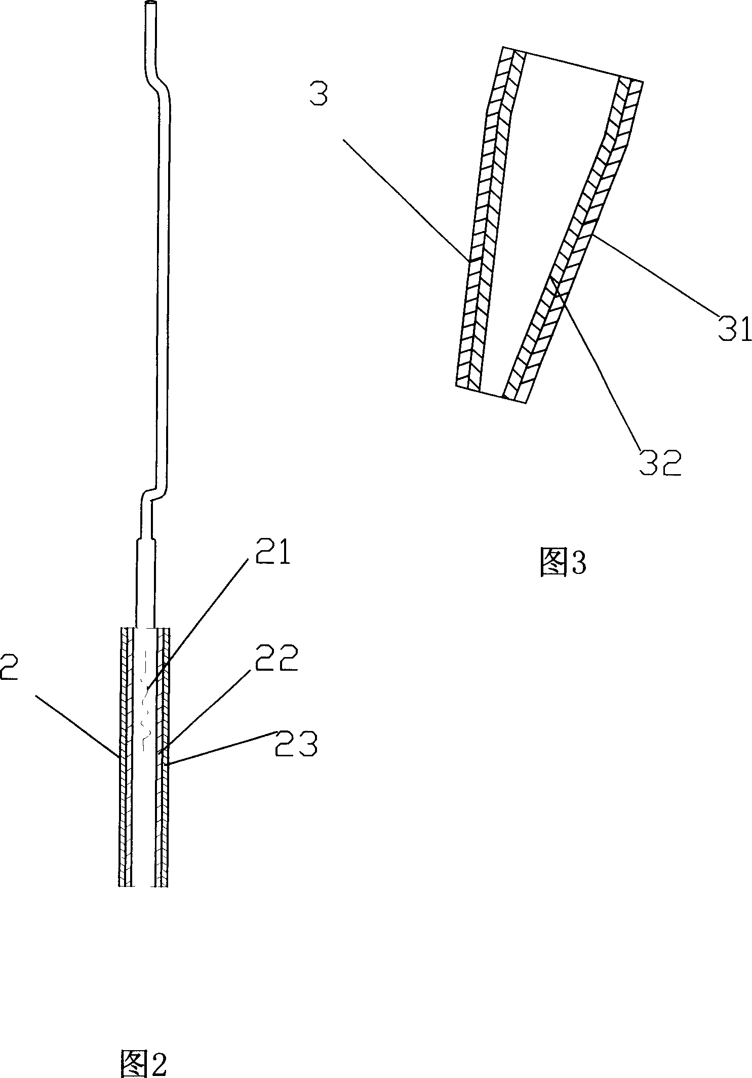 Glue line heating device of zigzag veneer longitudinal splicer