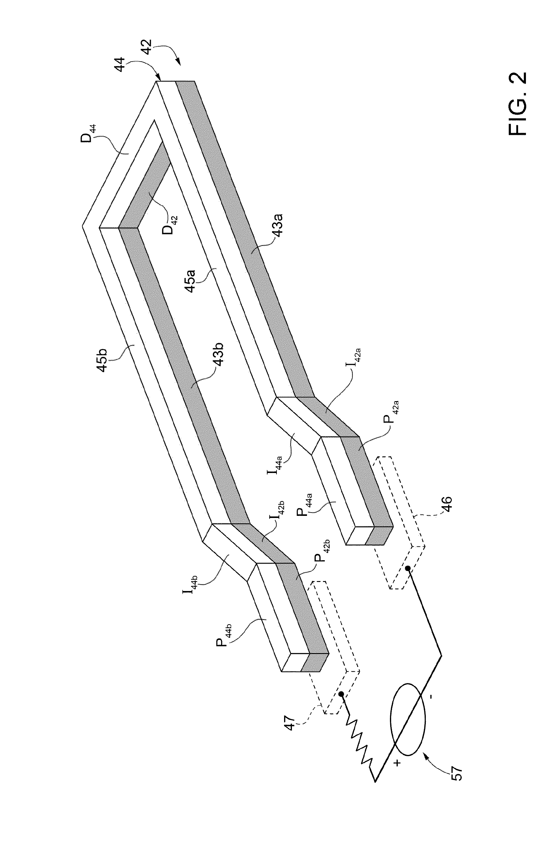 Microelectromechanical sensing structure for a pressure sensor including a deformable test structure