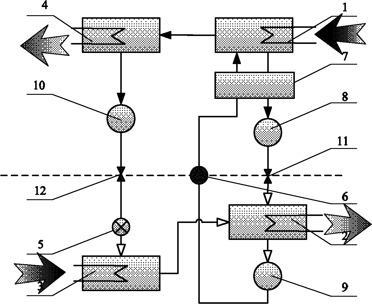 Absorption-type chemical energy storage device containing crystals