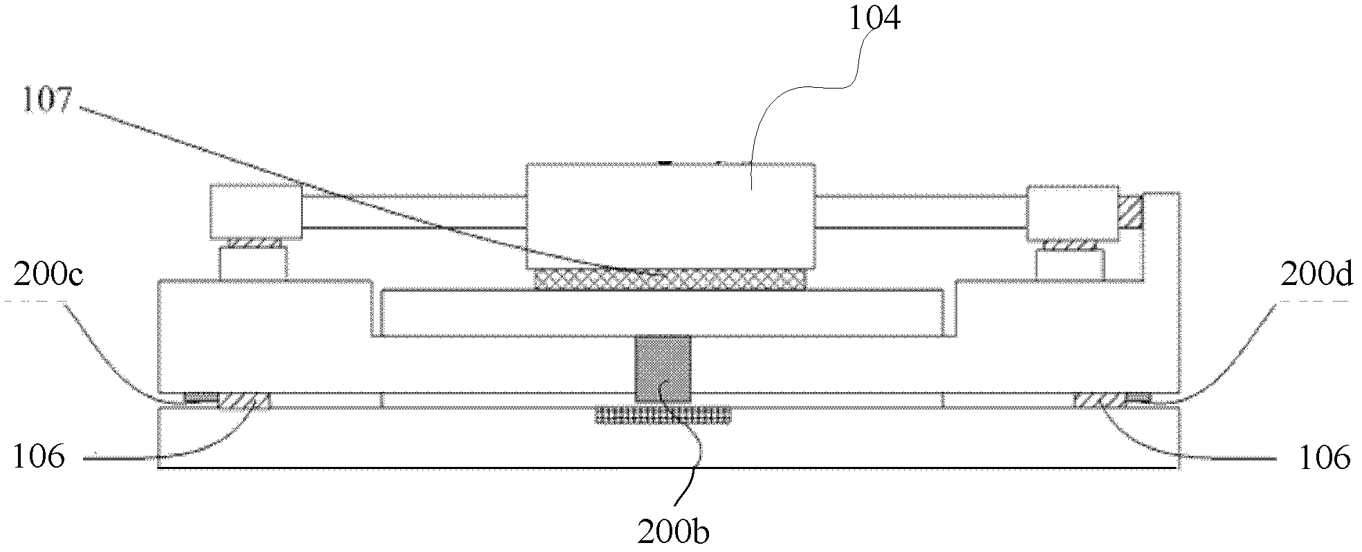 Balancing mass system of photoetching machine