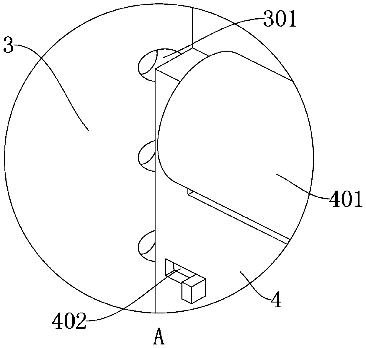 Automatic cloth rolling device used in spinning field