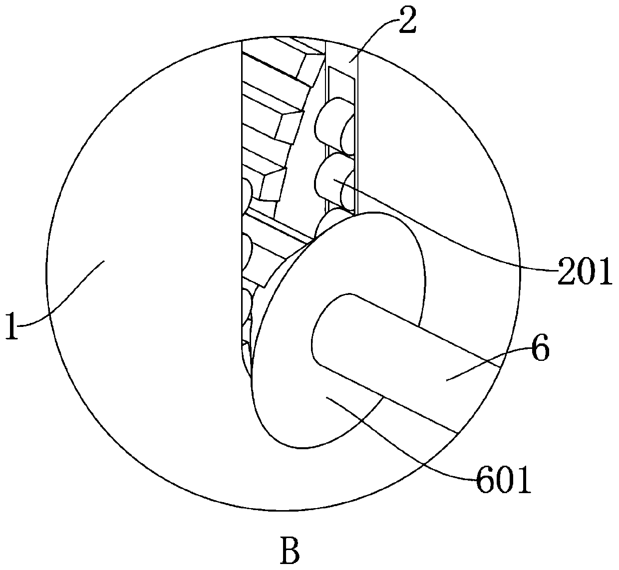 Automatic cloth rolling device used in spinning field