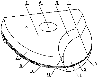 Ball head milling cutter for high-temperature alloy milling