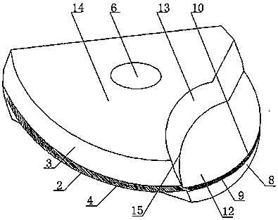 Ball head milling cutter for high-temperature alloy milling