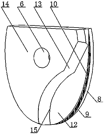 Ball head milling cutter for high-temperature alloy milling