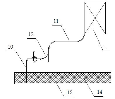 Heat recovery steam generator flue gas denitration apparatus