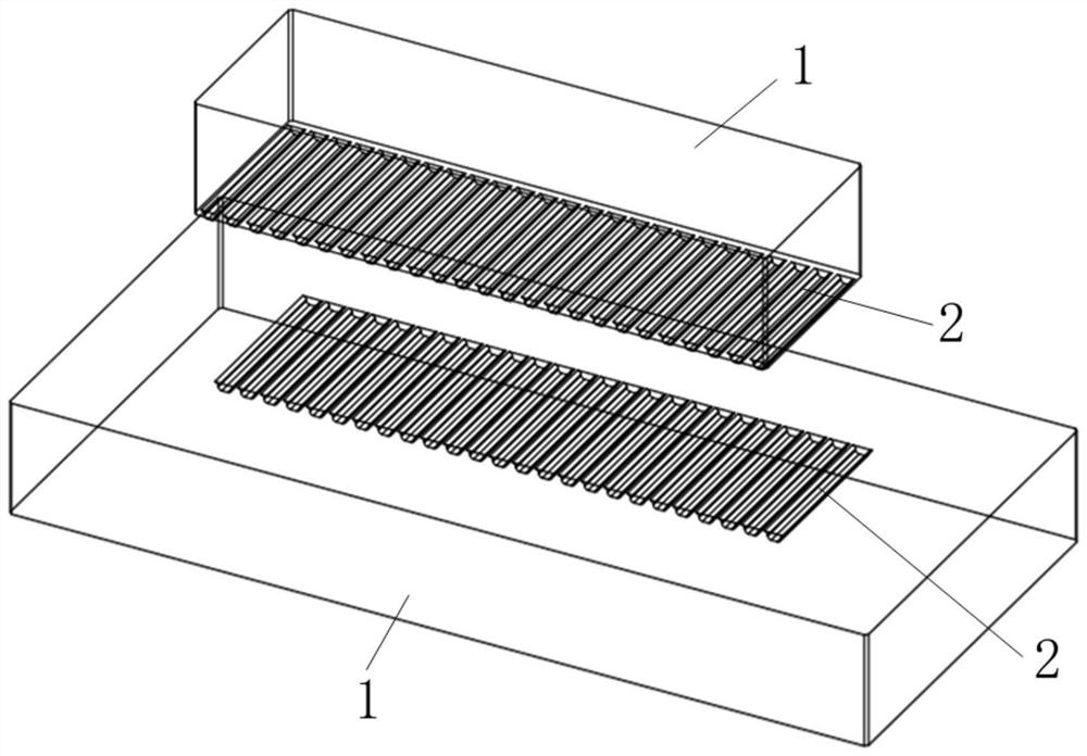 Fuel cell metal polar plate lubricating and stamping method and polar plate workpiece