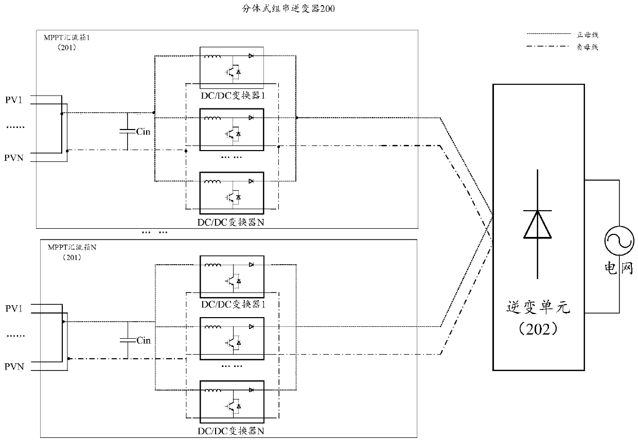 Fault isolation device, DC boosting device and inversion device