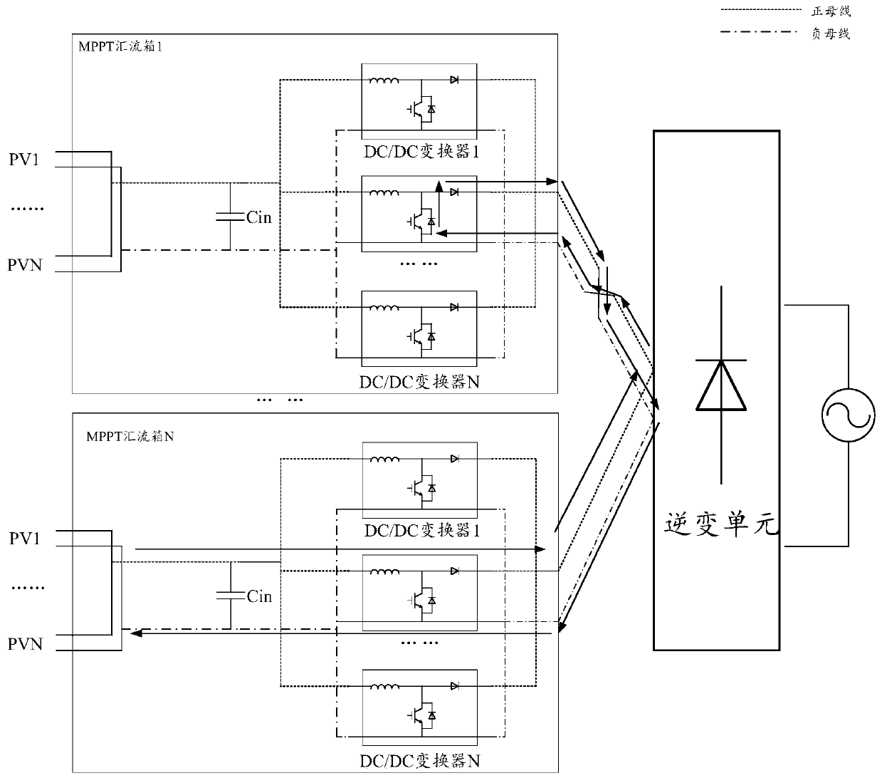 Fault isolation device, DC boosting device and inversion device