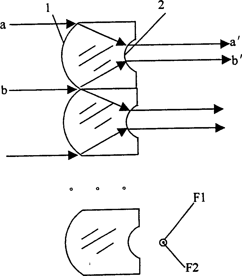 Array angular beam expander