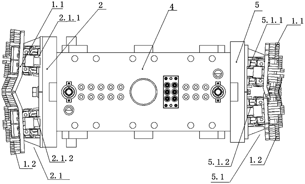 Modular saw chain type cutting box and using method thereof