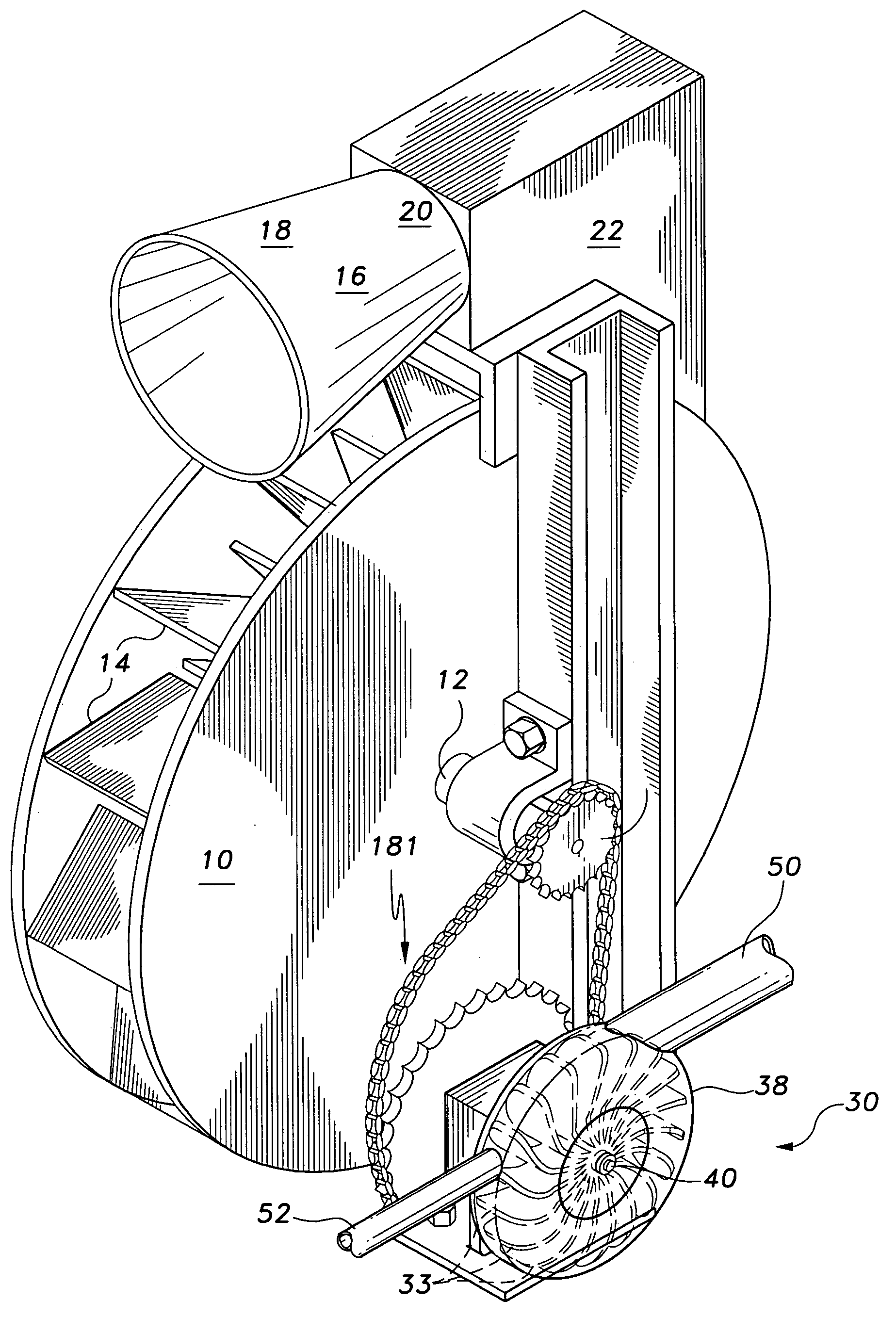 Waterwheel powered air delivery device