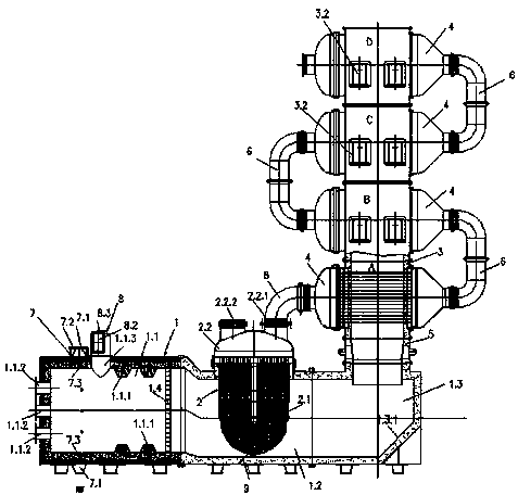 A kind of alcohol dehydration steam heating system