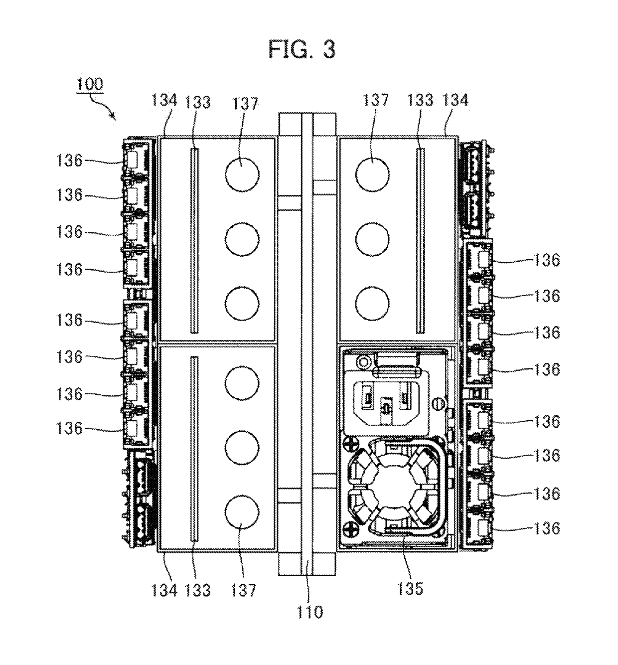 Electronic device for liquid immersion cooling and cooling system using the same