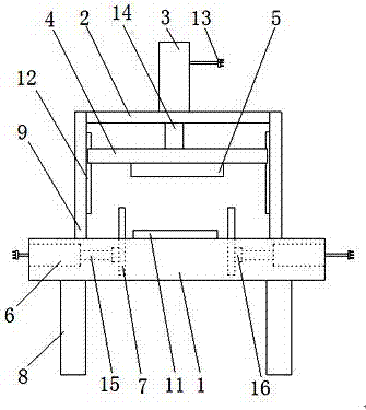 Adjustable punching device applied to workpieces